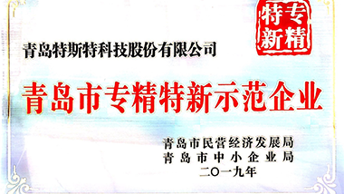 喜報！特斯特獲得“專精特新”示范企業授牌